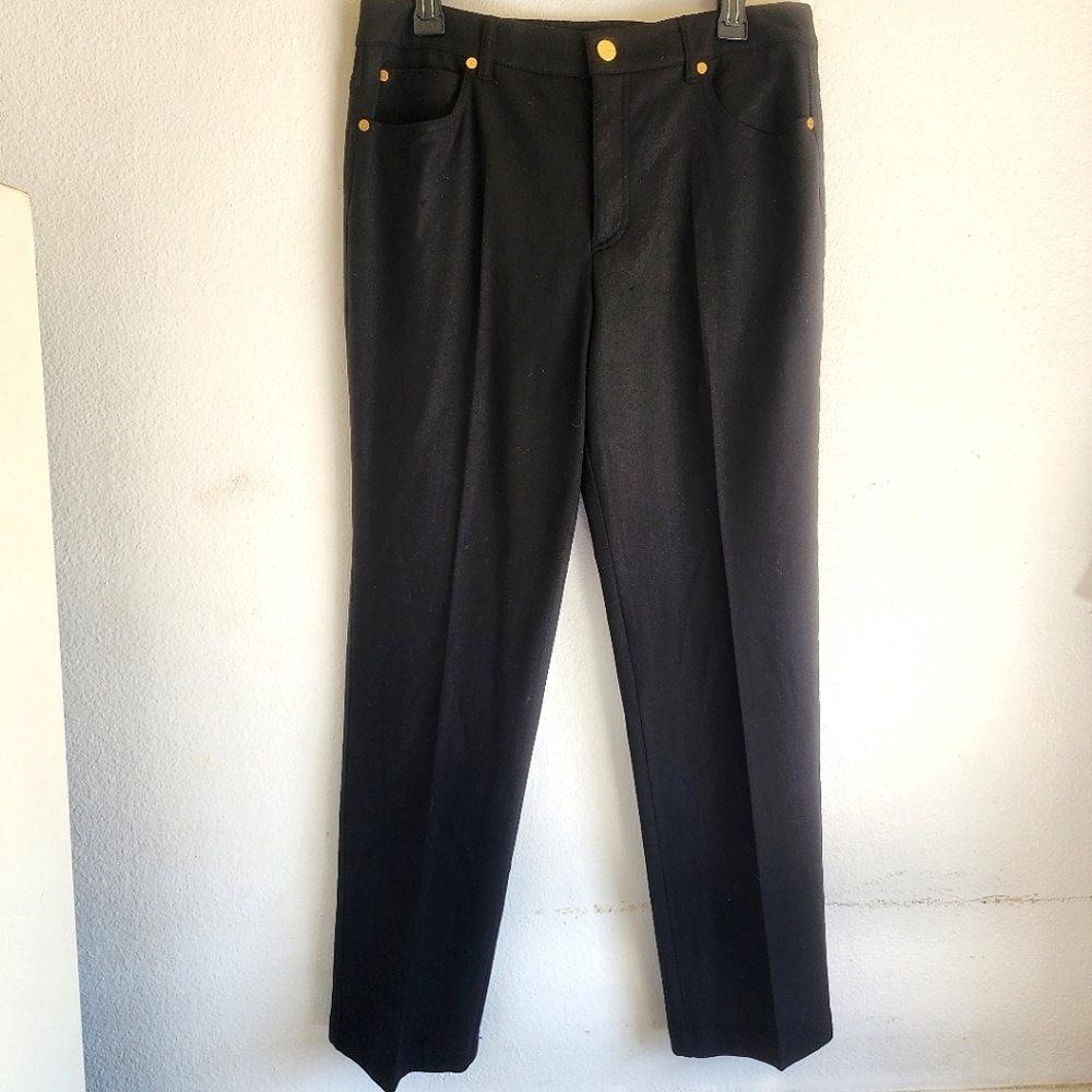 Escada | Straight Leg Trousers‎ | size 40, Black